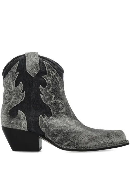 Vic Matie leather boots - Gris - Vic Matie - Modalova