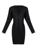Pleats Please Issey Miyake pleated coat - Black