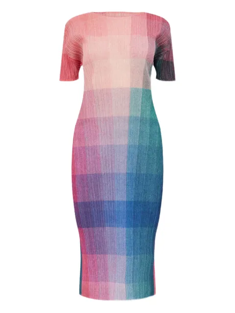 Pleats Please Issey Miyake pleated midi dress