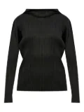 Pleats Please Issey Miyake plissé-effect top - Black
