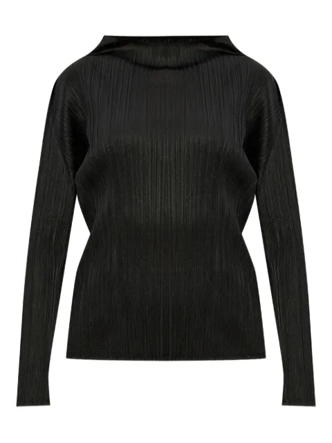 Pleats Please Issey Miyake plissé-effect top 