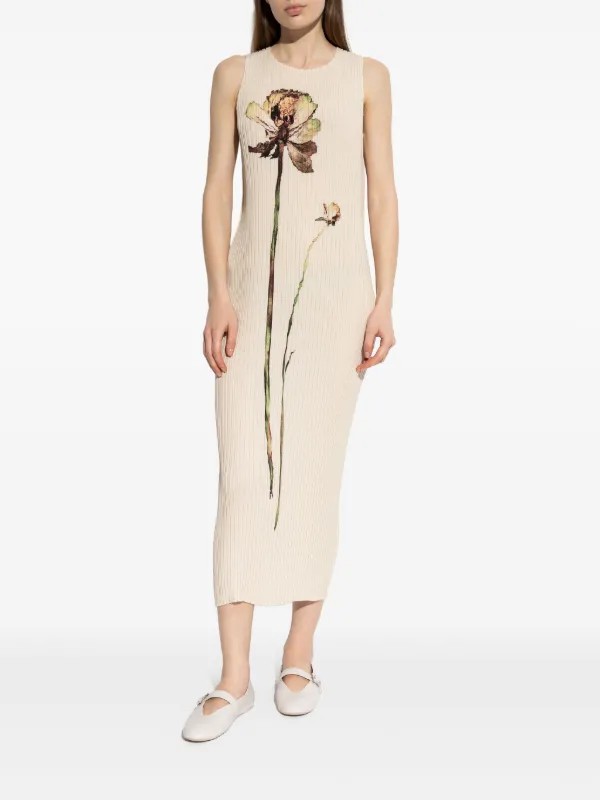 ISSEY MIYAKE Pressed Flora スカート ピオニー　タグ付 ISSEY MIYAKE | PRESSED FLORA PLEATED SHIRT