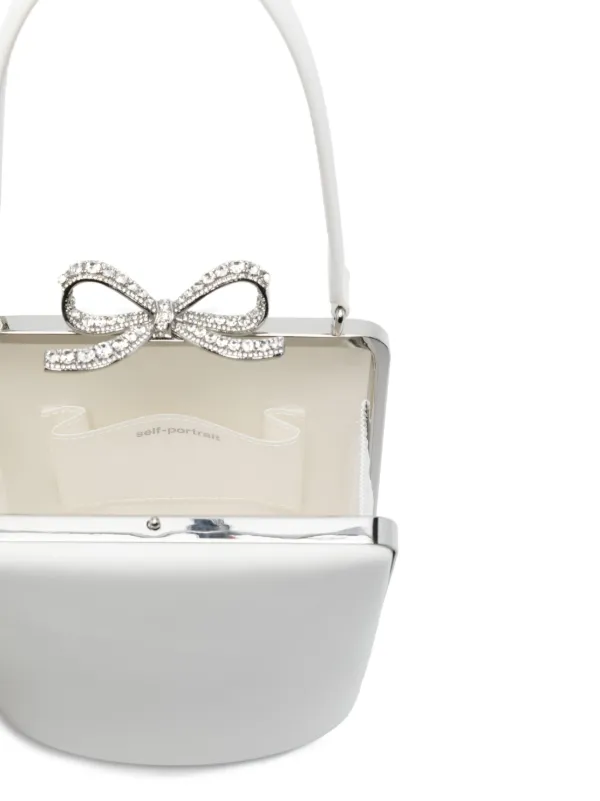 SELF PORTRAIT リボンディテール ミニ ボウ ハンドバッグ Self-Portrait Bow ハンドバッグ ミニ | ブラック | FARFETCH JP