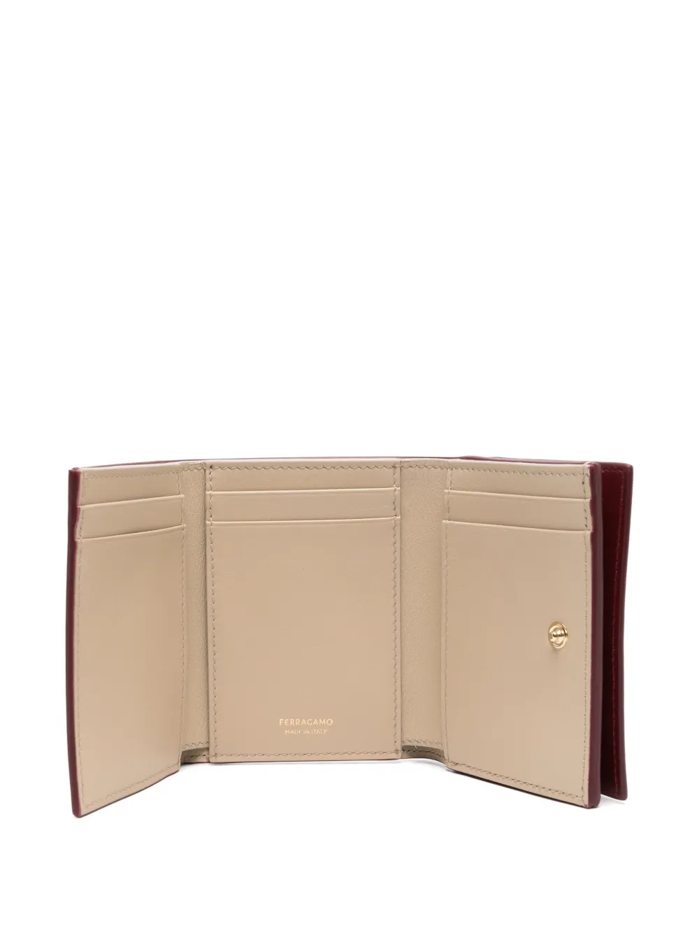 Ferragamo Tweekleurige portemonnee Rood