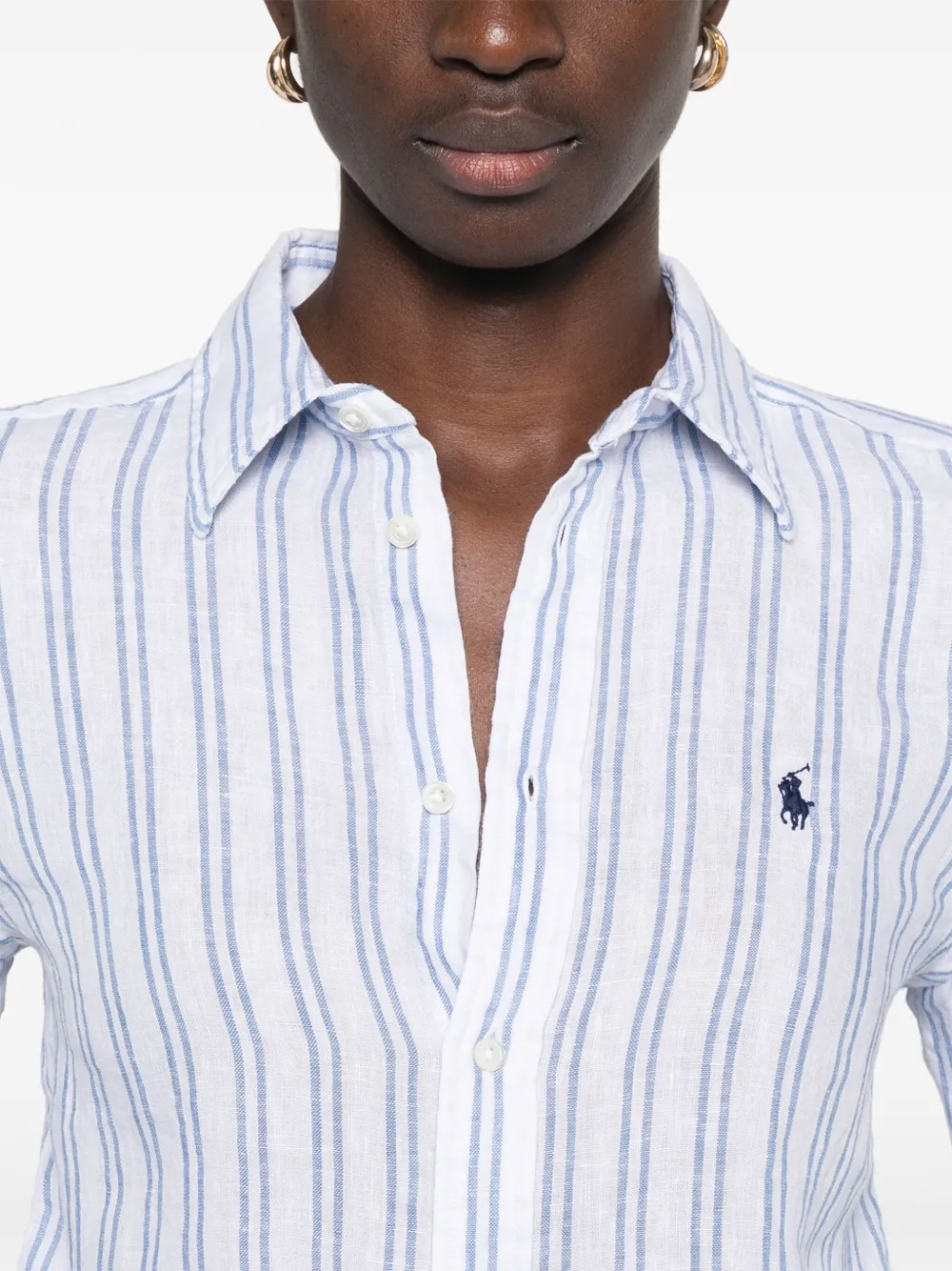 Polo Ralph Lauren Gestreept blouse Wit