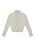 Low Classic ribbed zip-up cardigan - Neutrals