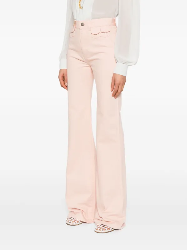 Chloé Flared Jeans | Pink | FARFETCH Chloé Flared Jeans | Pink | FARFETCH
