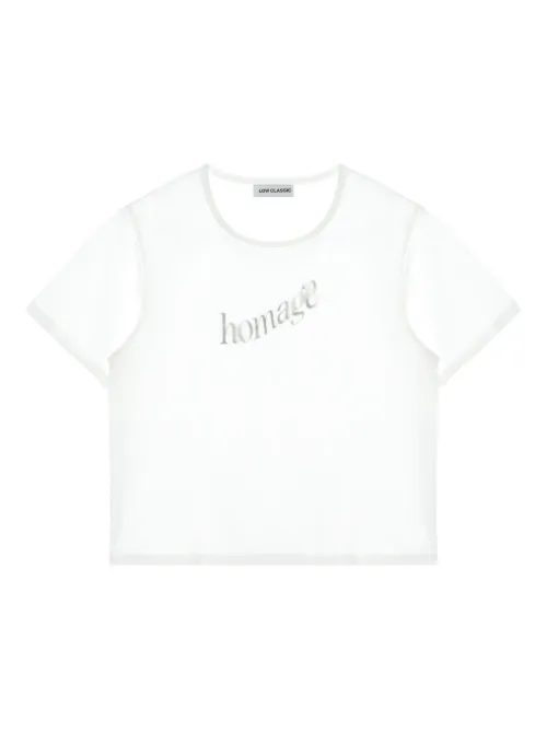 T-shirt à coupe crop - Low Classic - Modalova