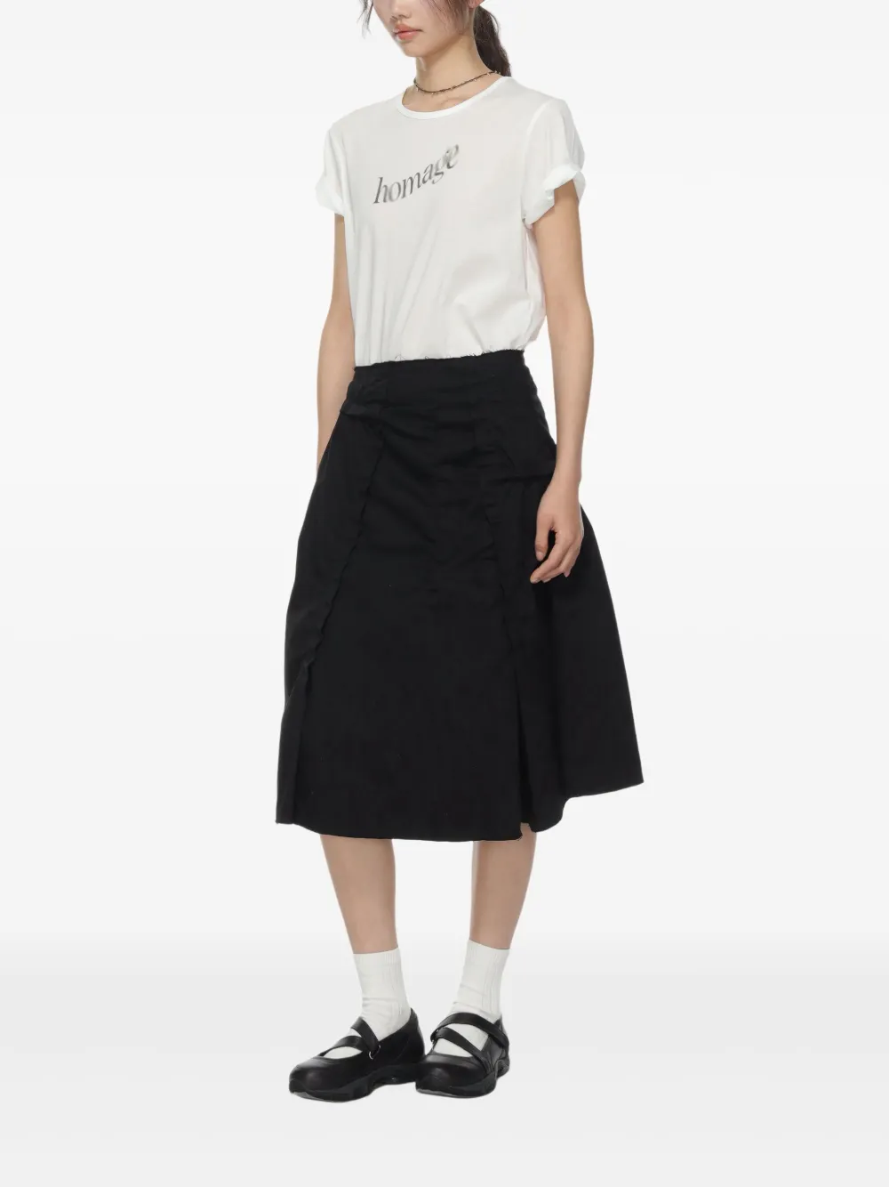 Low Classic Cropped T-shirt Wit