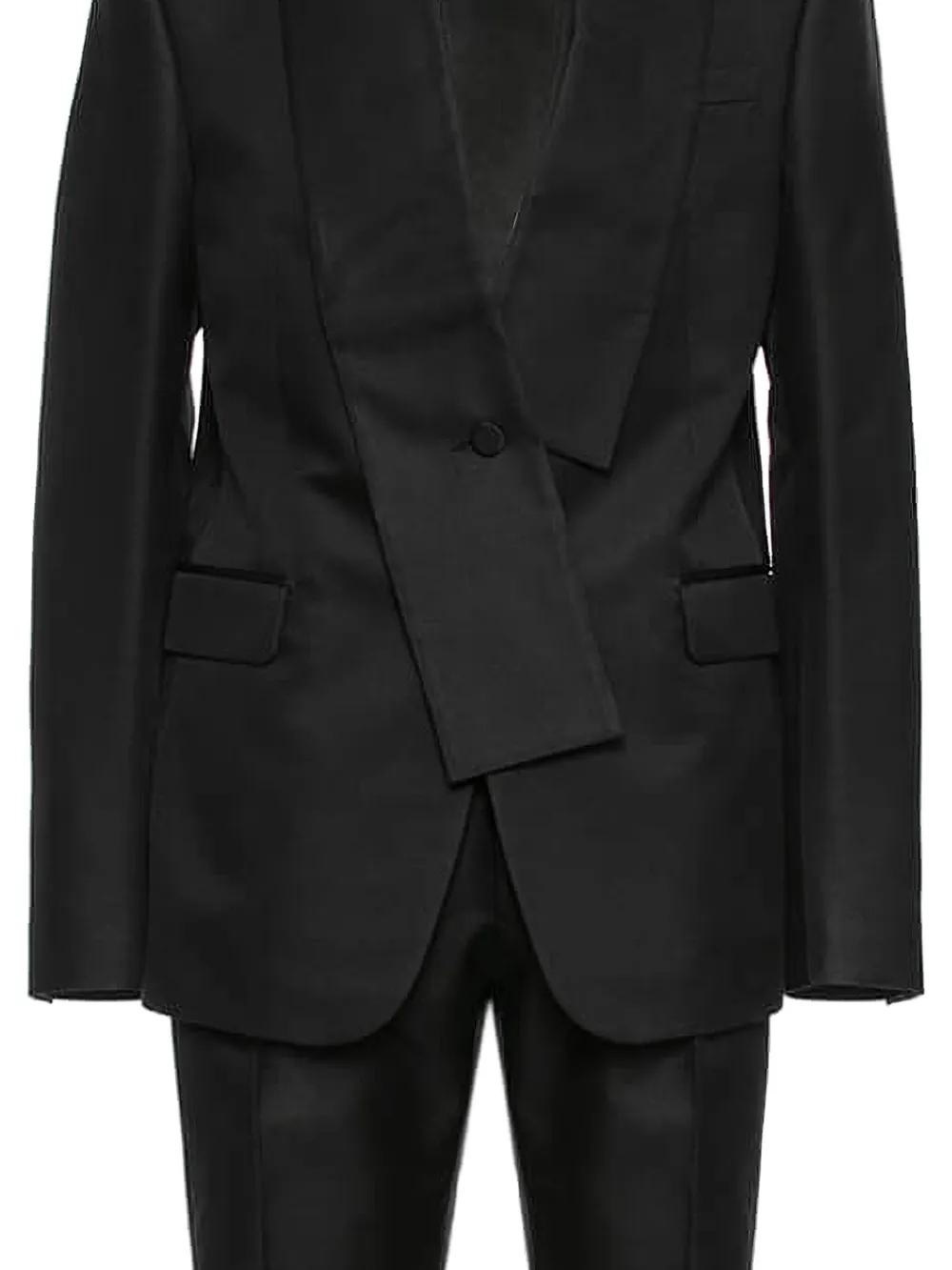Valentino Garavani Pak met asymmetrische revers Zwart