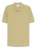 Maison Kitsuné Fox Head-patch polo shirt - Green
