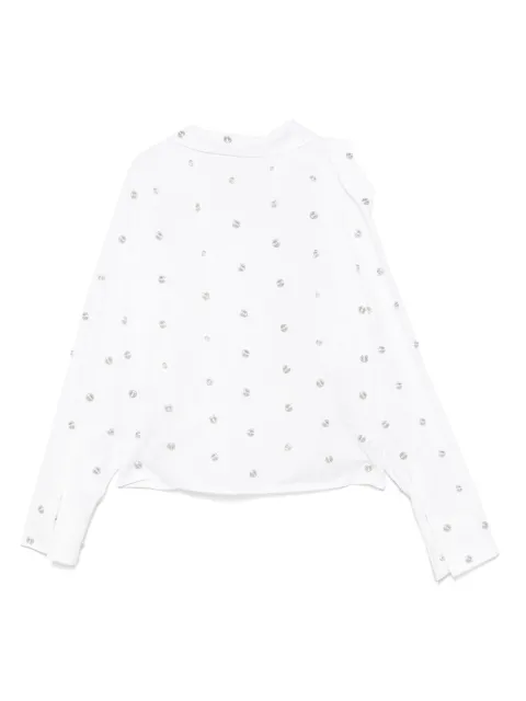 A.W.A.K.E. Mode studded double-collar shirt
