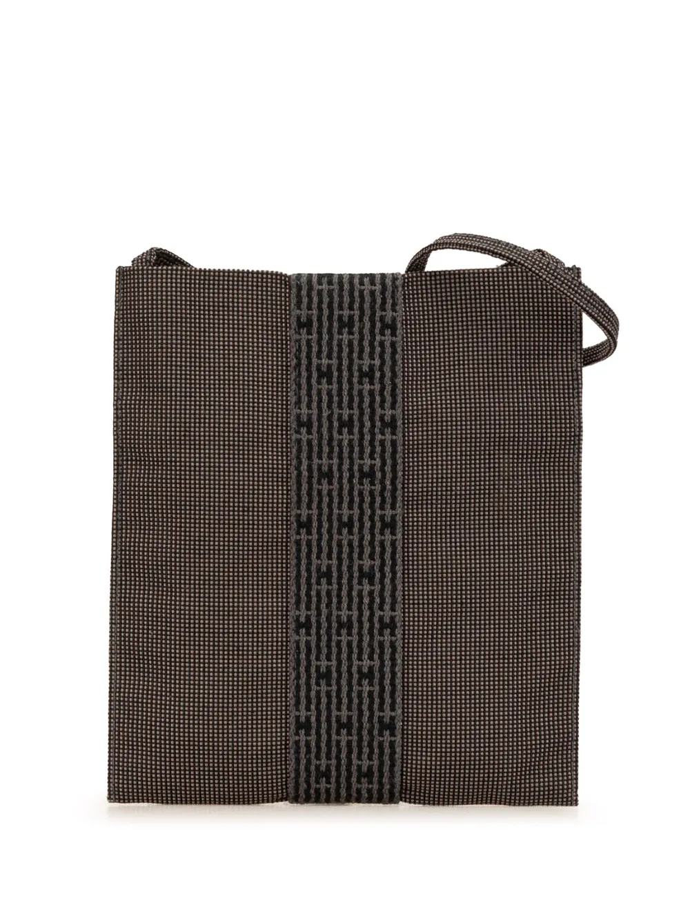 Hermès Pre-Owned 20th Century トワル エールライン ポシェット ショルダーバッグ - グレー Hermès Pre-Owned 20th Century トワル エールライン ポシェット ショルダーバッグ - グレー