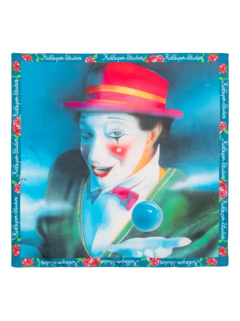 KidSuper foulard Cirque Clown Cds en soie
