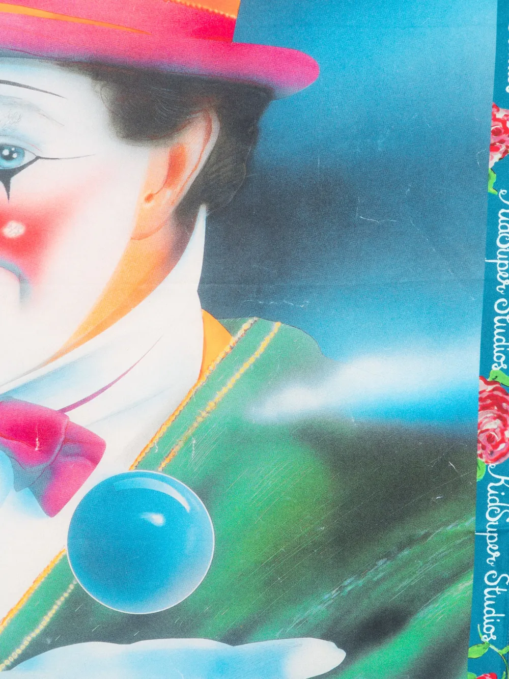 KidSuper Cirque Clown Cds zijden sjaal - Blauw