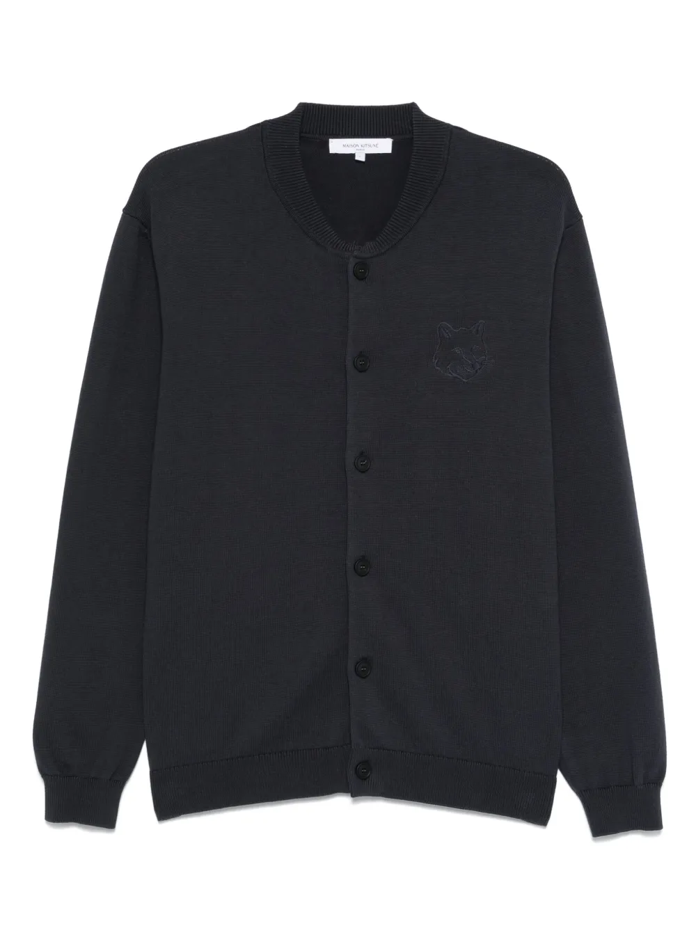 Maison Kitsuné Bold Fox Head-embroidered cardigan