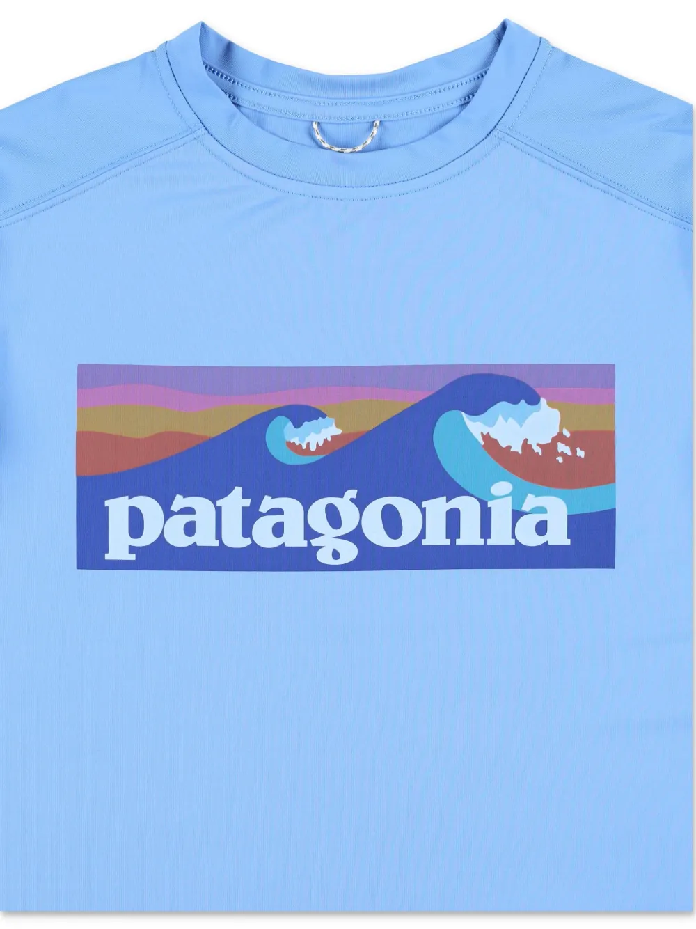 Patagonia Kids T-shirt met grafische print Blauw