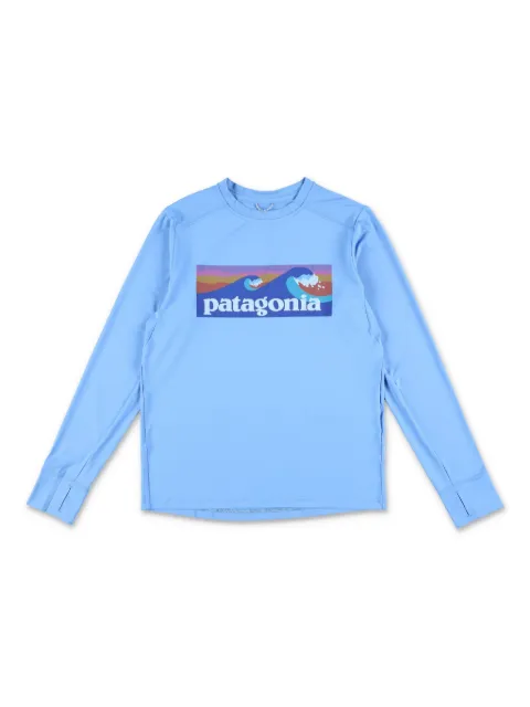 Patagonia Kids graphic-print long-sleeve T-shirt