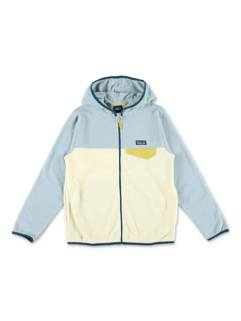 Patagonia Kids Jaqueta color block com capuz