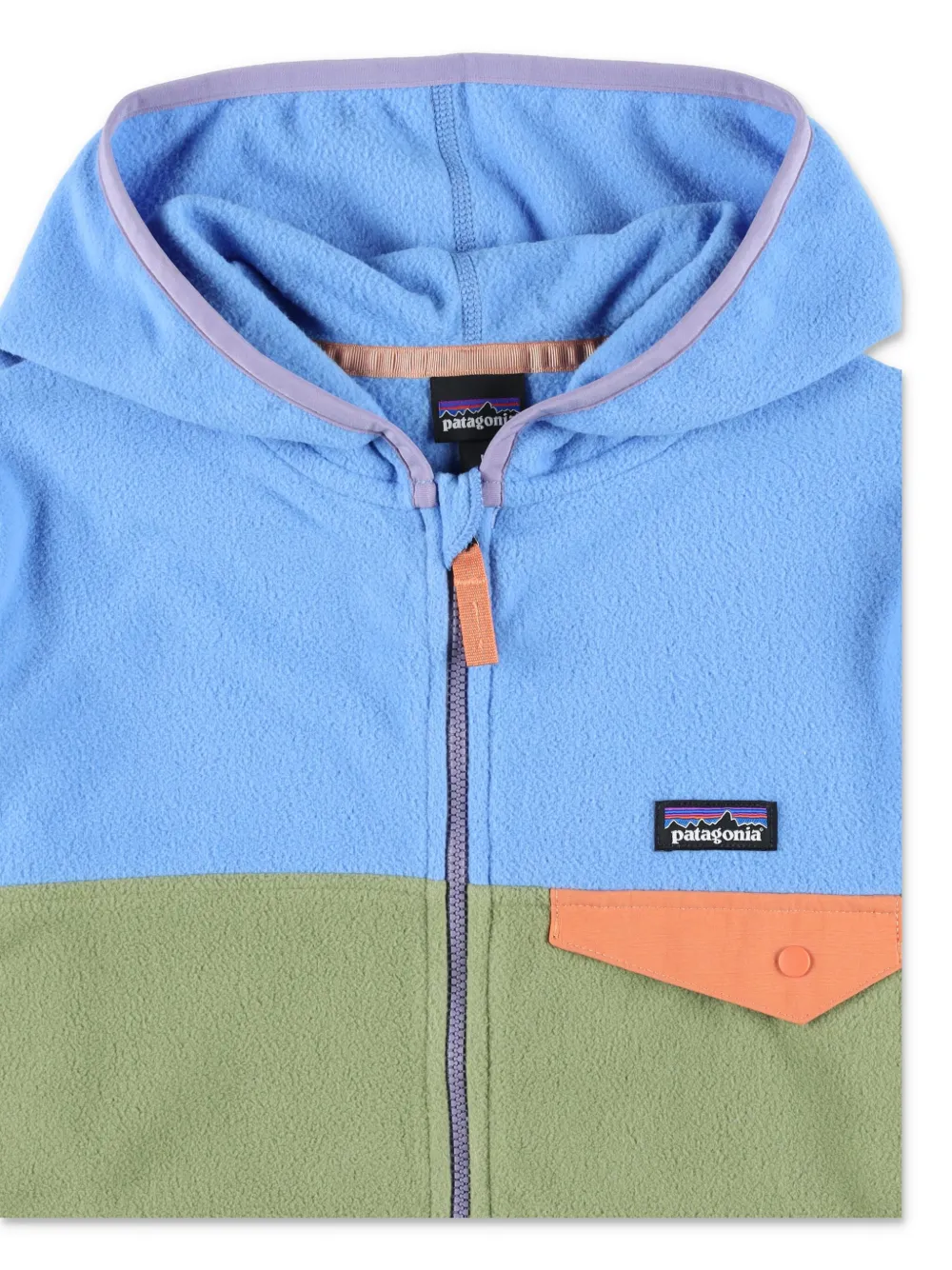 Patagonia Kids Jack met colourblocking Blauw