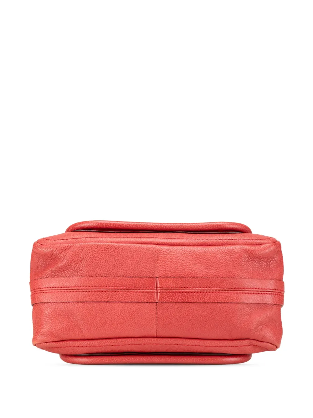 Pre-owned Chloé 2012 Small Leather Paraty Satchel In Red
