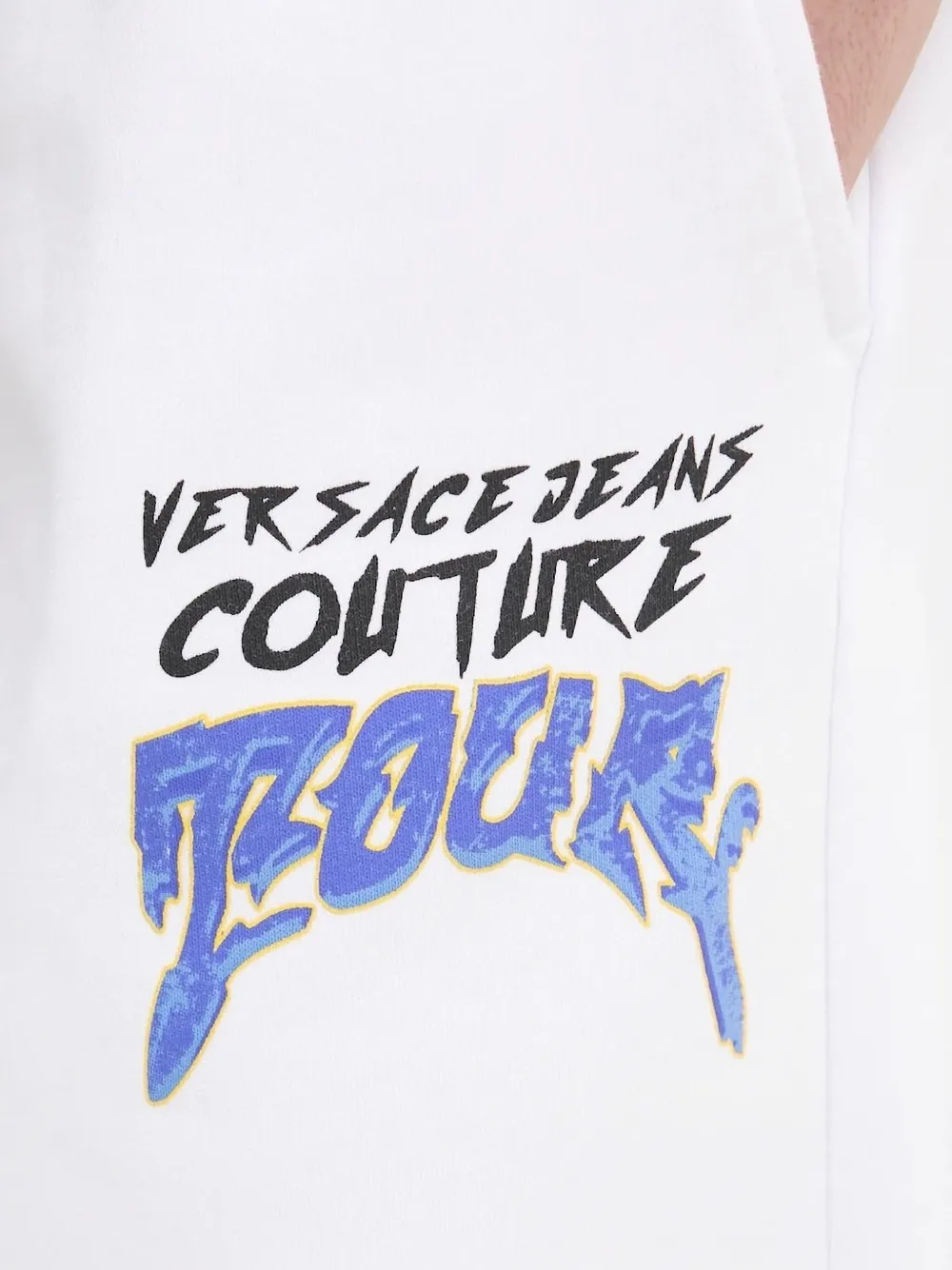 Versace Jeans Couture Trainingsbroek met elastische taille Wit