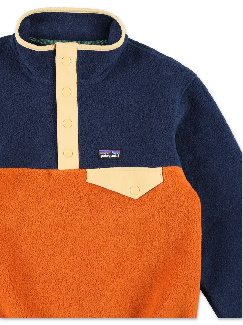 Patagonia Kids Sweater met logo Blauw