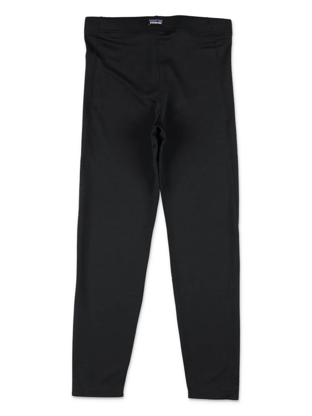 Patagonia Kids Legging met logo applicatie Zwart