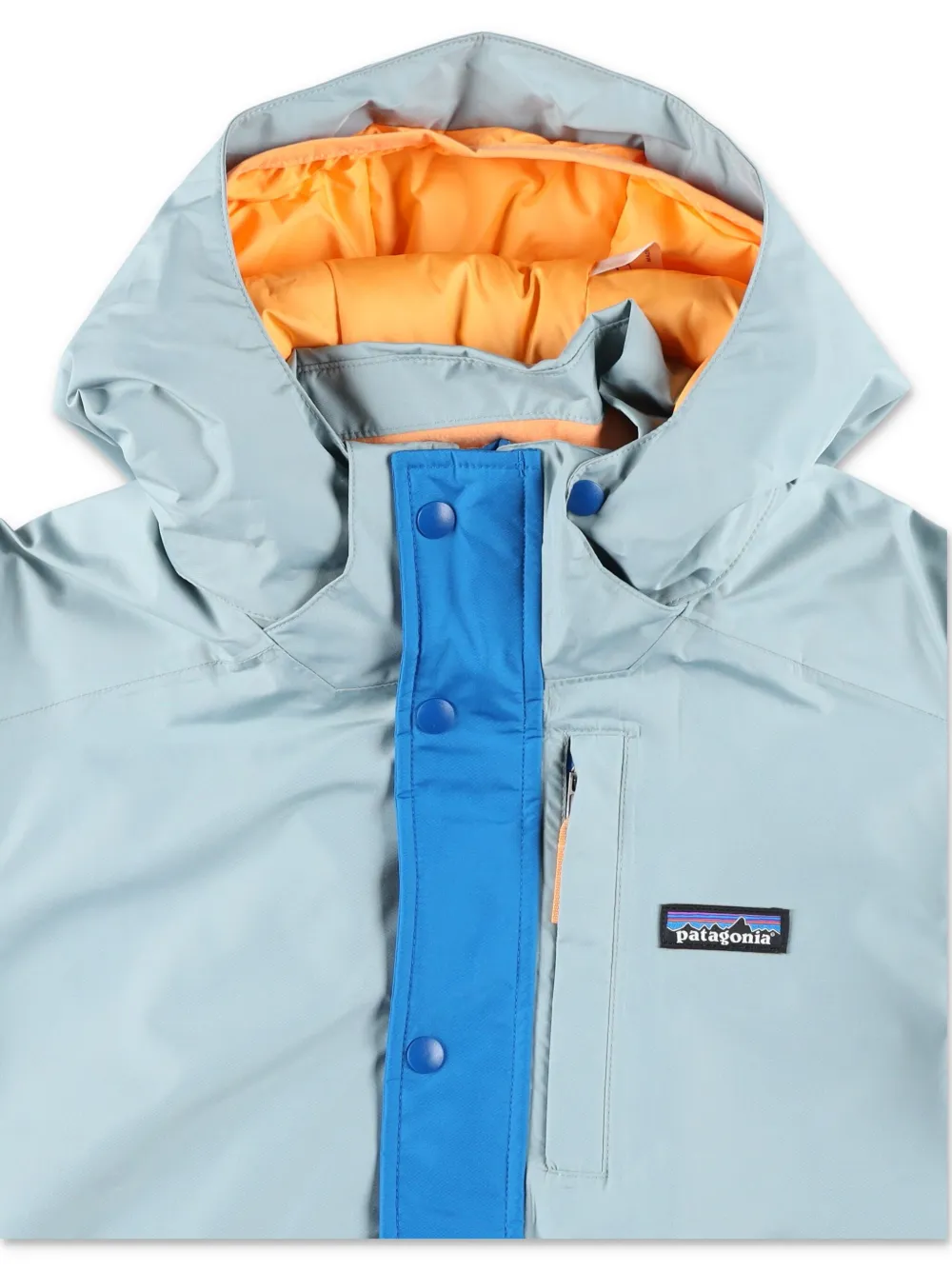 Patagonia Kids Powder Town ski-jack Blauw