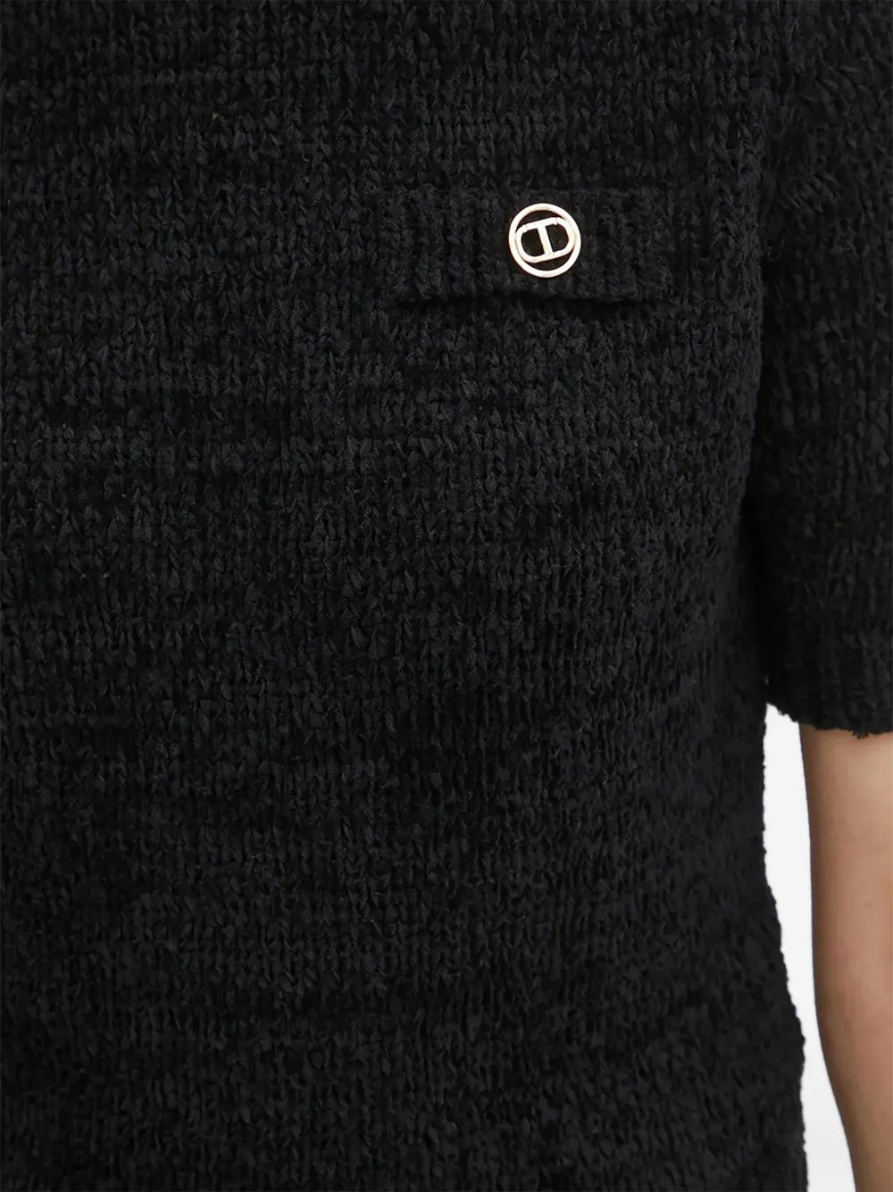 TWINSET T-shirt met logodetail Zwart