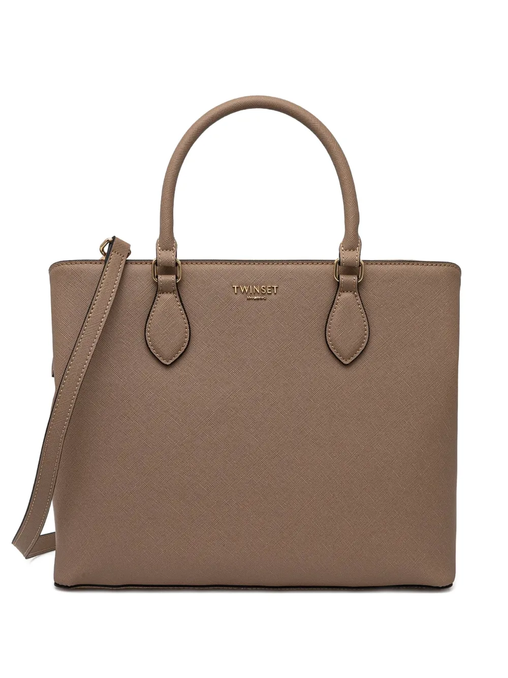 TWINSET structured tote bag | Brown | Image 1