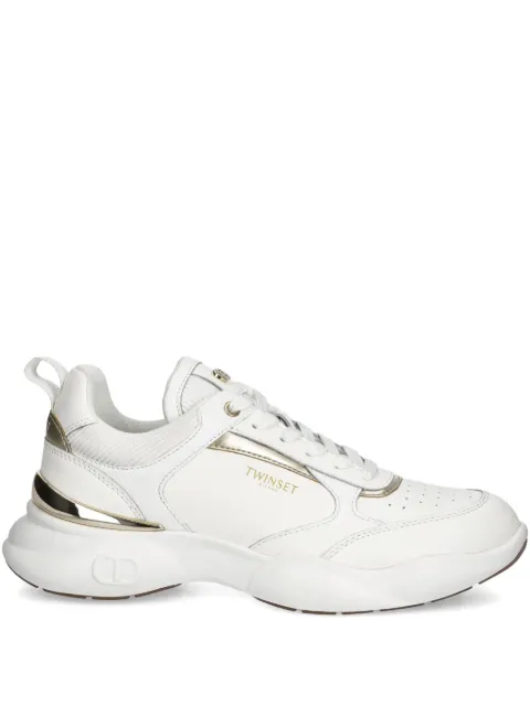 TWINSET leather sneakers
