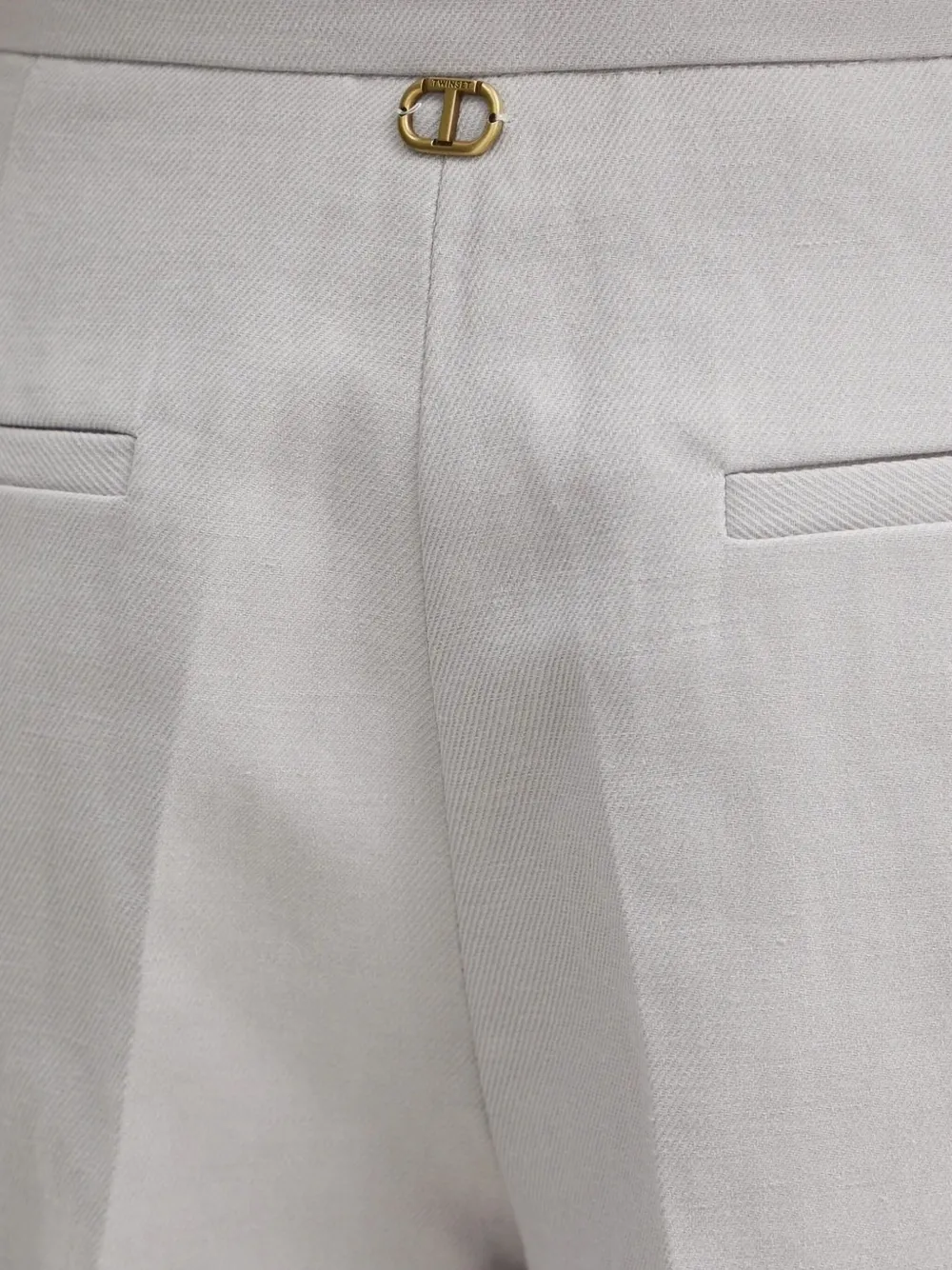 TWINSET High waist shorts Grijs
