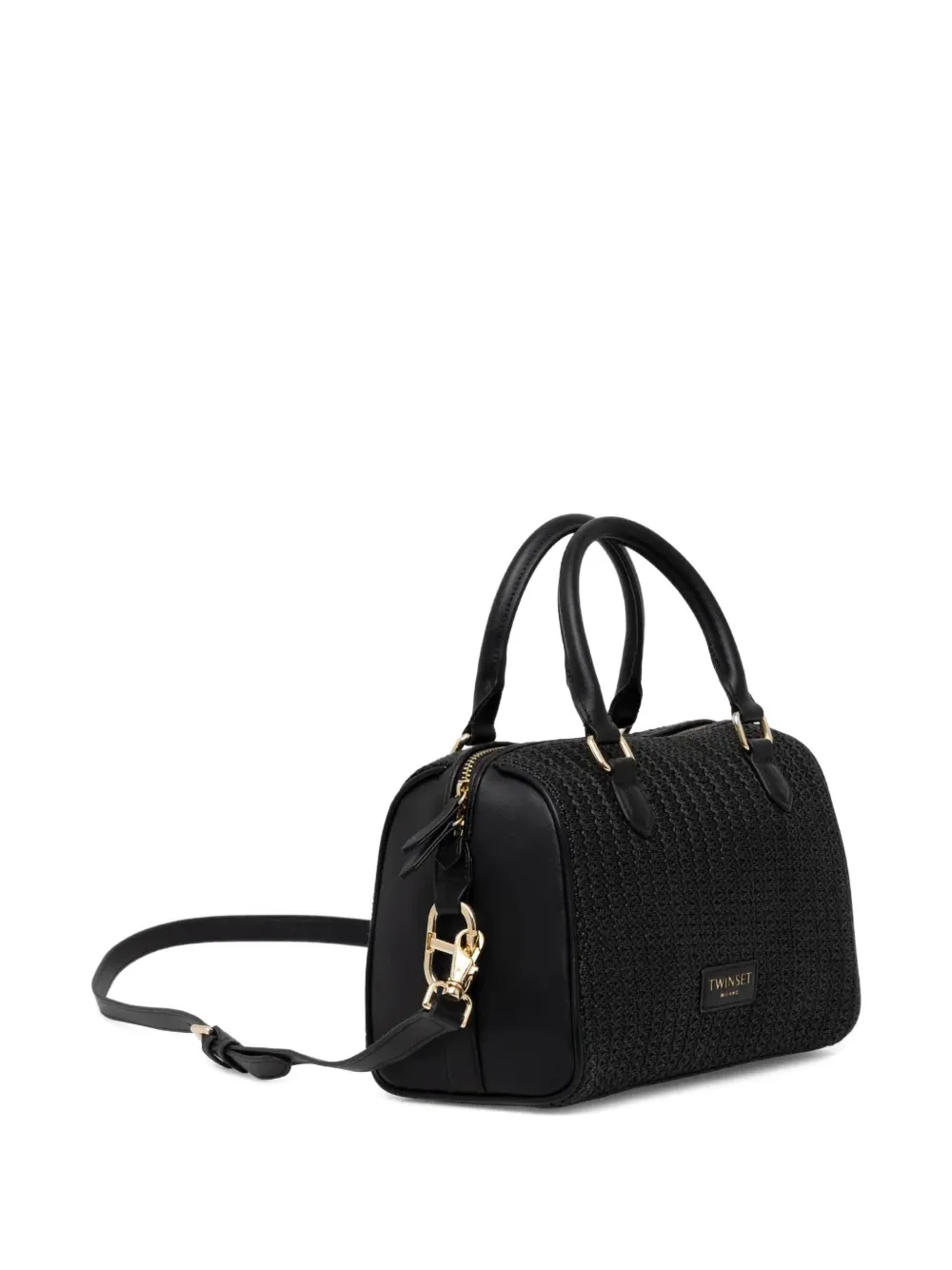 TWINSET Handtas met dubbele handgreep en textuur Zwart