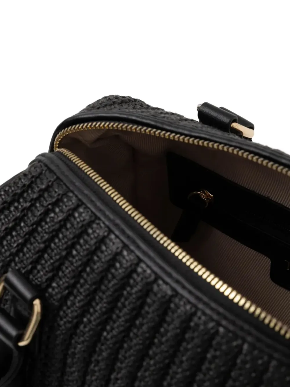 TWINSET Handtas met dubbele handgreep en textuur Zwart
