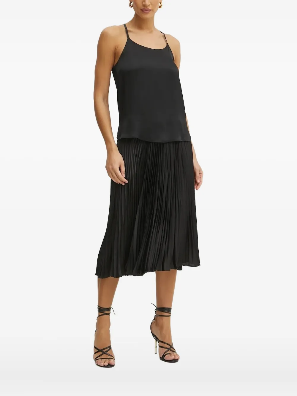 TWINSET cross-back top Zwart