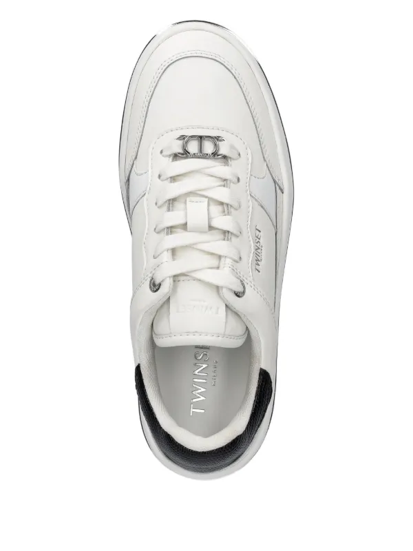 TWINSET Leather Sneakers | White | FARFETCH RO