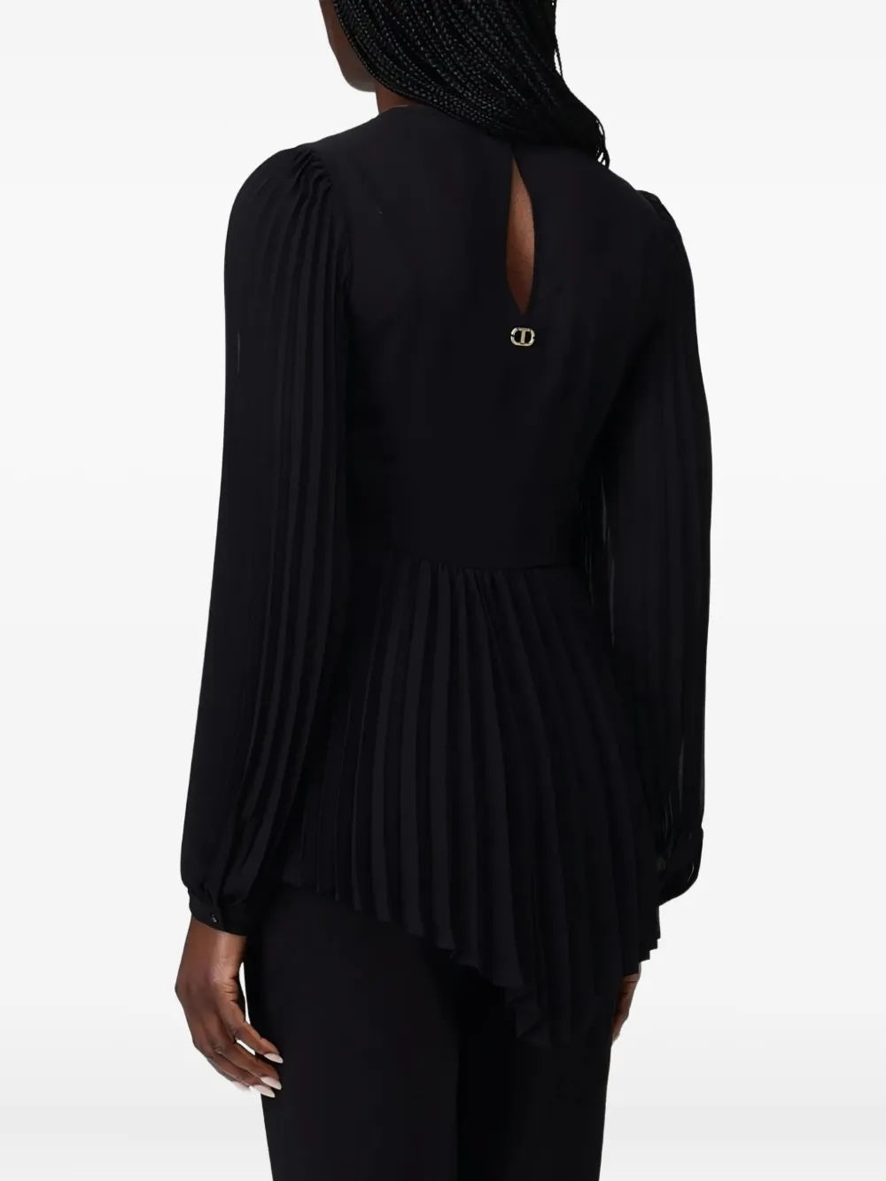 TWINSET pleated twist-front top | Blouses | Image 2