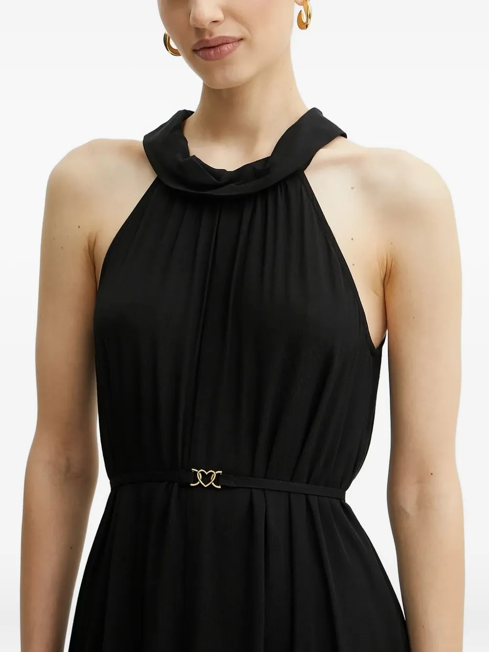 TWINSET Maxi-jurk met halternek Zwart