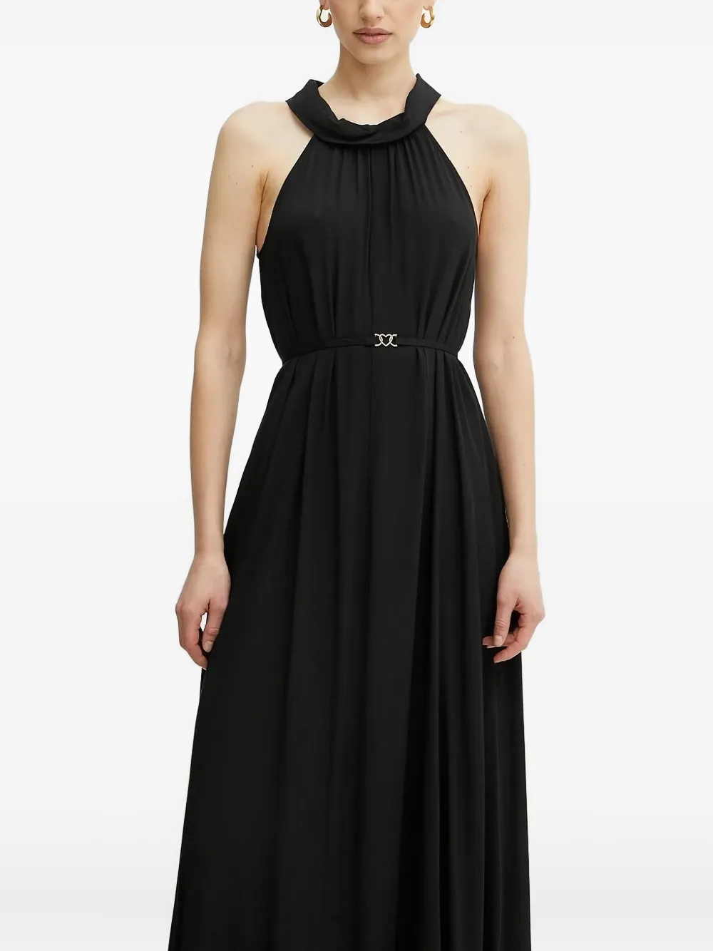 TWINSET Maxi-jurk met halternek Zwart