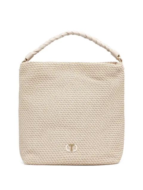 TWINSET braided-handle tote bag