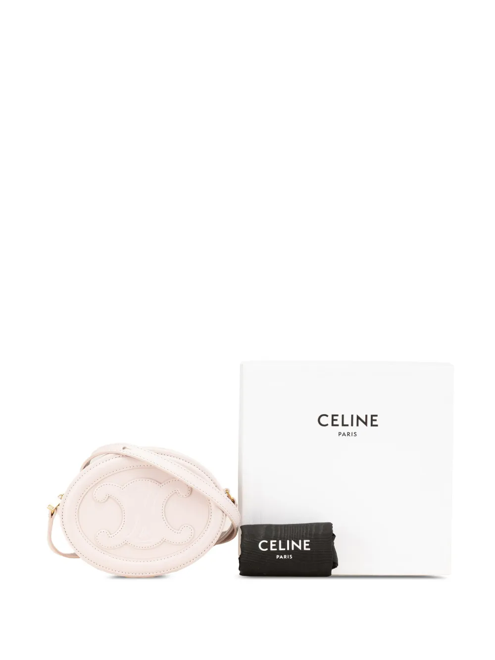 【VIPセール】CELINE 早い者勝ちセール！ CROSSBODY OVAL バッグ Celine Cuir Triomphe Oval Crossbody Bag - Neutrals Crossbody