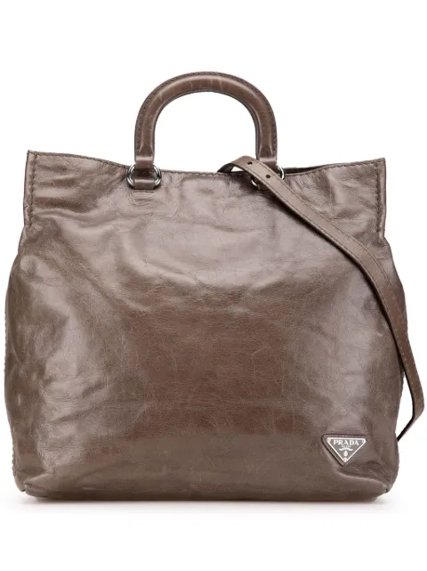 Prada Pre-Owned 2013-2024 Vitello Shine satchel