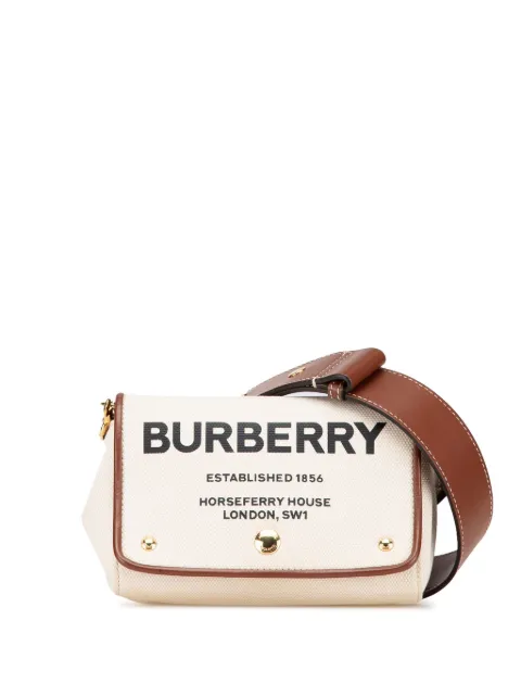 Burberry Pre-Owned 2018-2024 Canvas Horseferry Hackberry crossbody bag