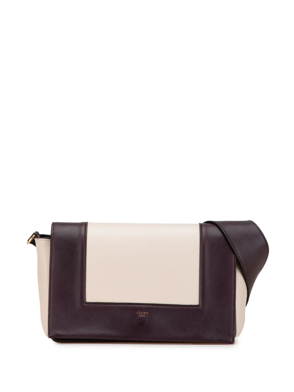 Céline Pre-Owned 2017 Medium Shiny Smooth Calfskin Frame shoulder bag | Brown | Image 1