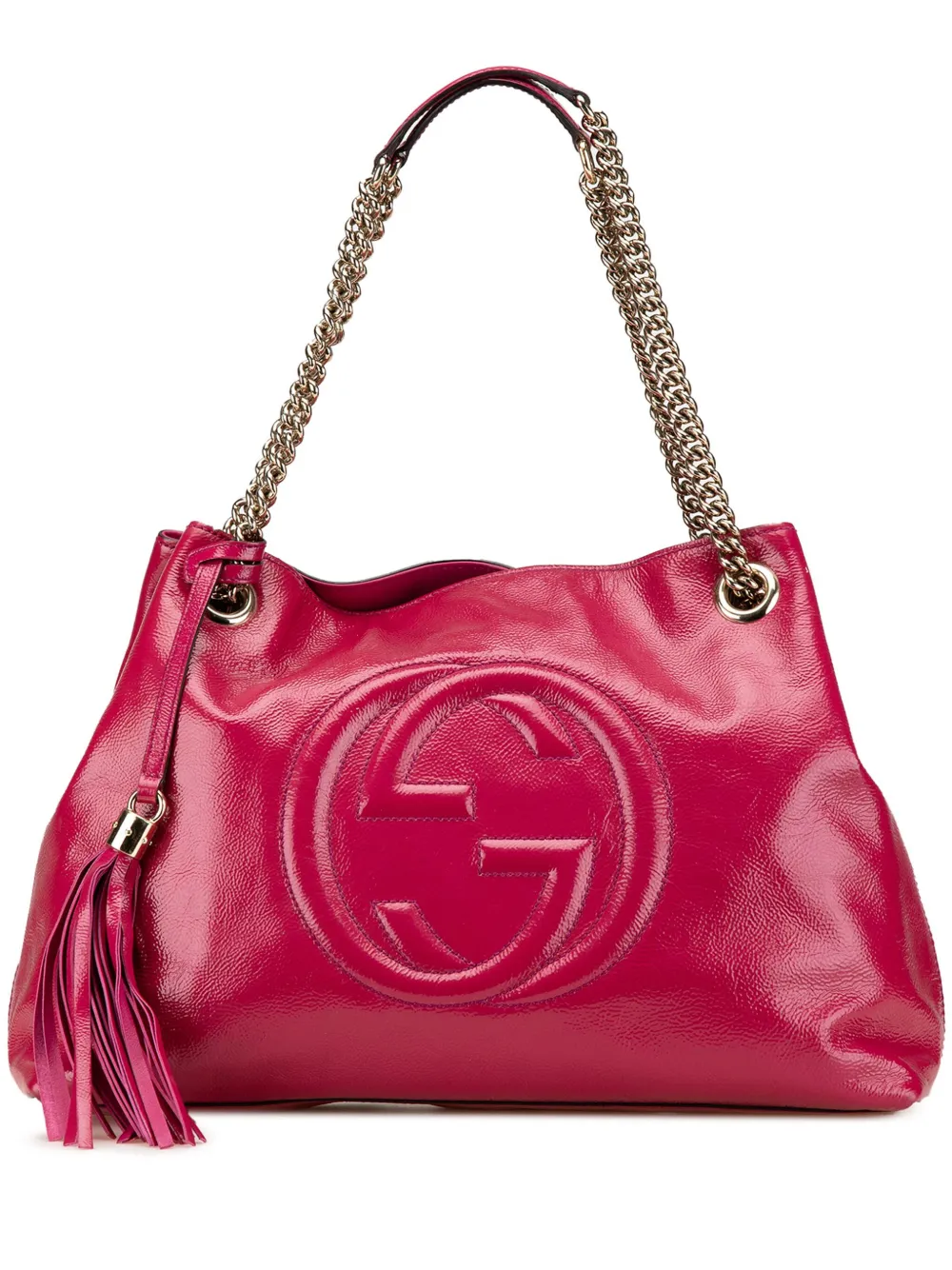 Gucci Pre-Owned Borsa tote Soho Chain media con finitura lucida 2000-2015 | rosa | Image 1