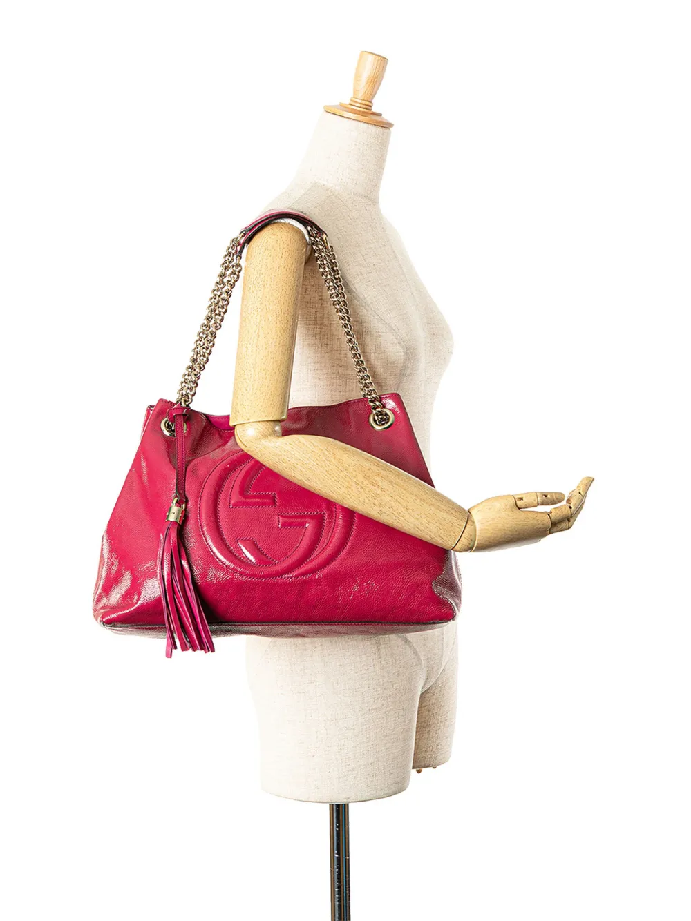 Gucci Pre-Owned Borsa tote Soho Chain media con finitura lucida 2000-2015 | Image 7