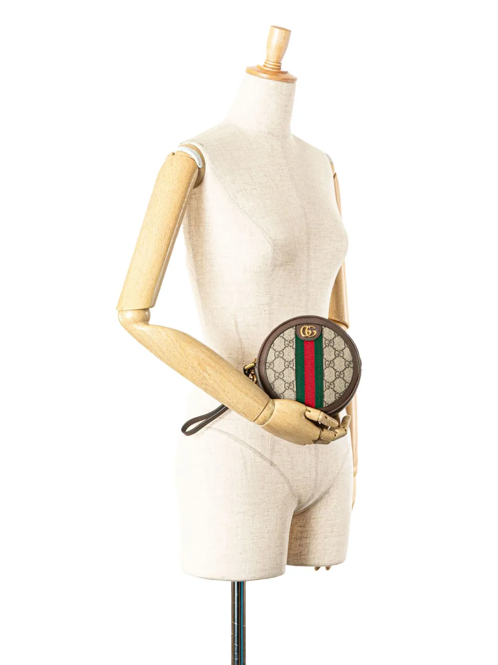 Gucci Pre-Owned Clutch Ophidia tonda in tessuto GG Supreme 2016-2024 | Image 6