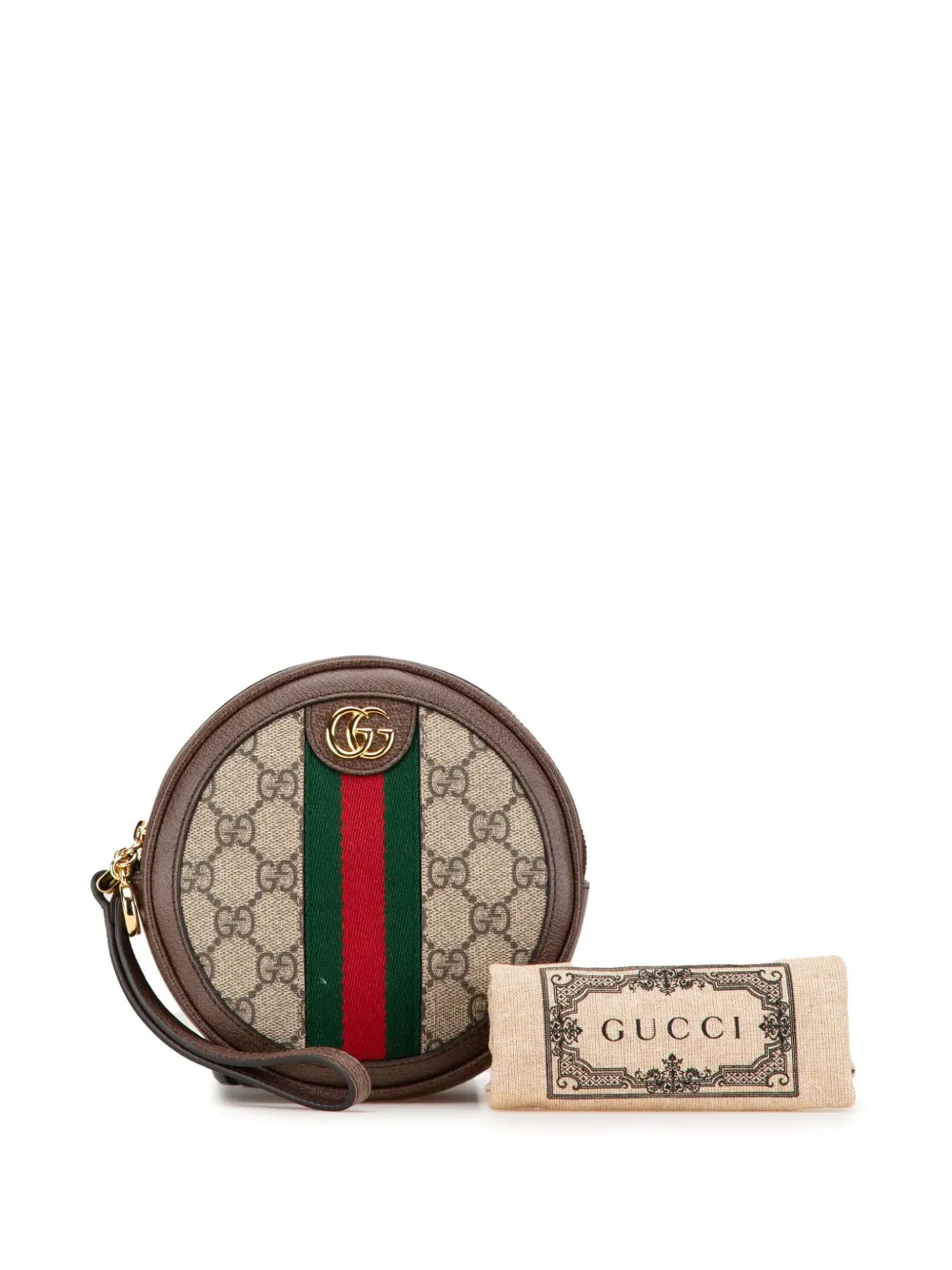 Gucci Pre-Owned Clutch Ophidia tonda in tessuto GG Supreme 2016-2024 | Image 7