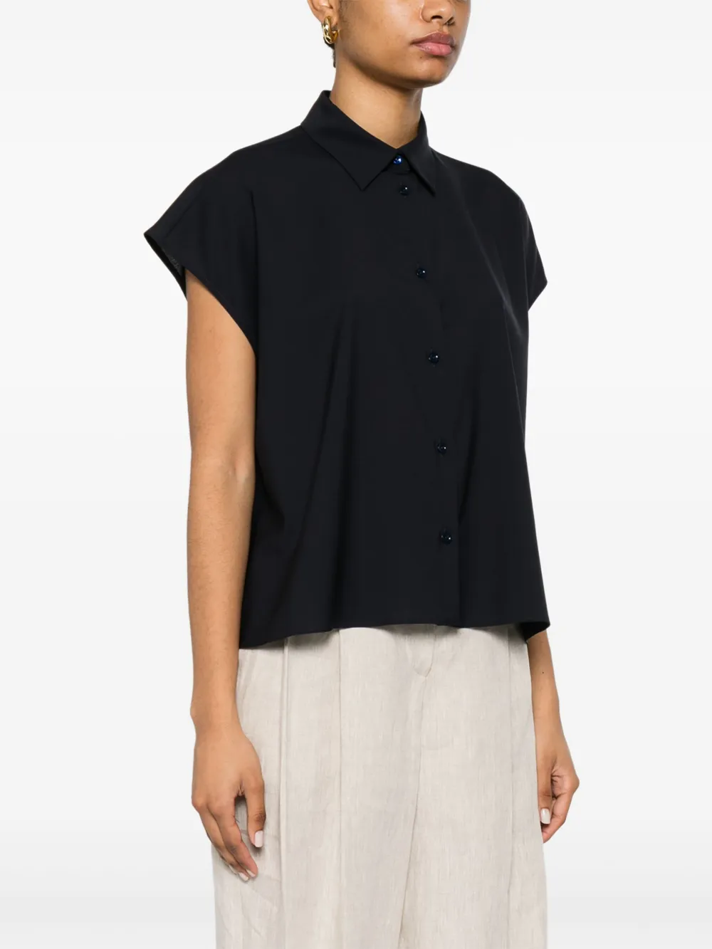Shop Pt Torino Wool Shirt In Blue